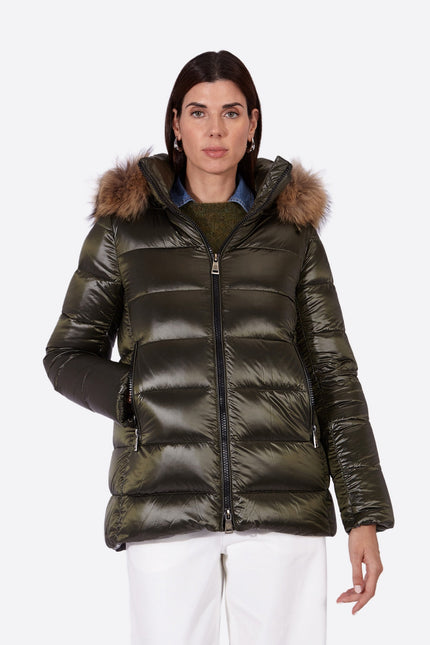 Women's down jacket PRINCESS-N KAKI