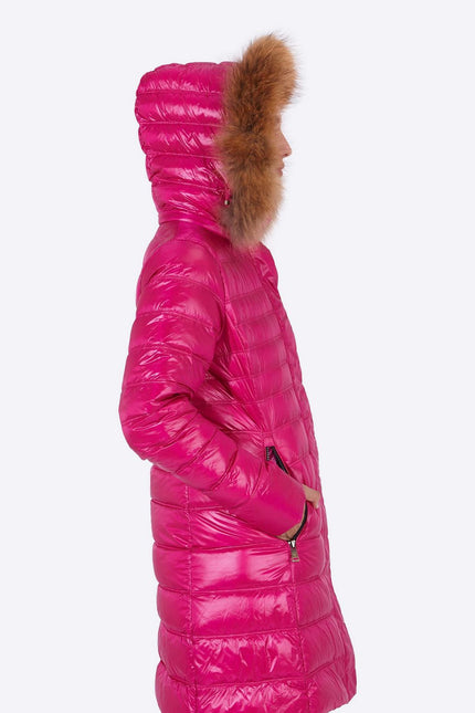 Women's down jacket ZOE Cardinal Pink