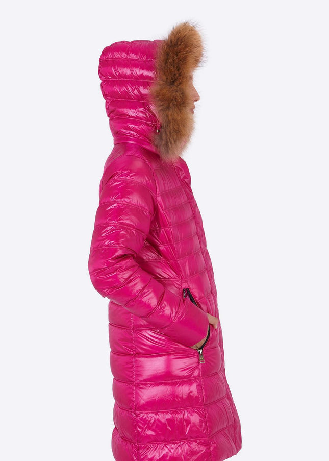 Women's down jacket ZOE Cardinal Pink