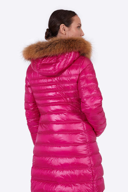 Women's down jacket ZOE Cardinal Pink