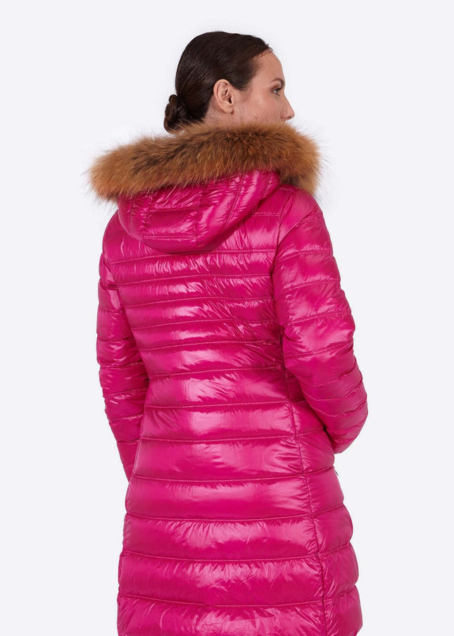 Women's down jacket ZOE Cardinal Pink