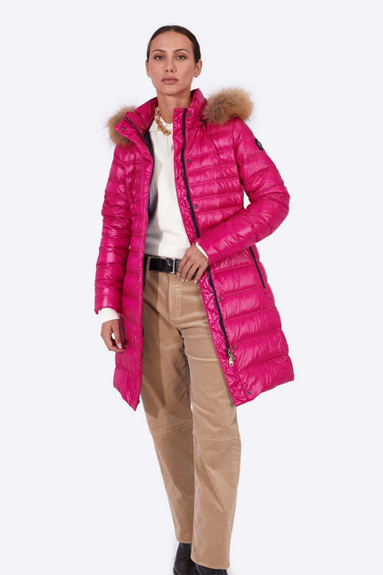 Women's down jacket ZOE Cardinal Pink