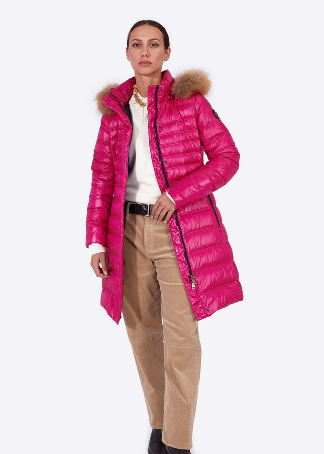 Women's down jacket ZOE Cardinal Pink