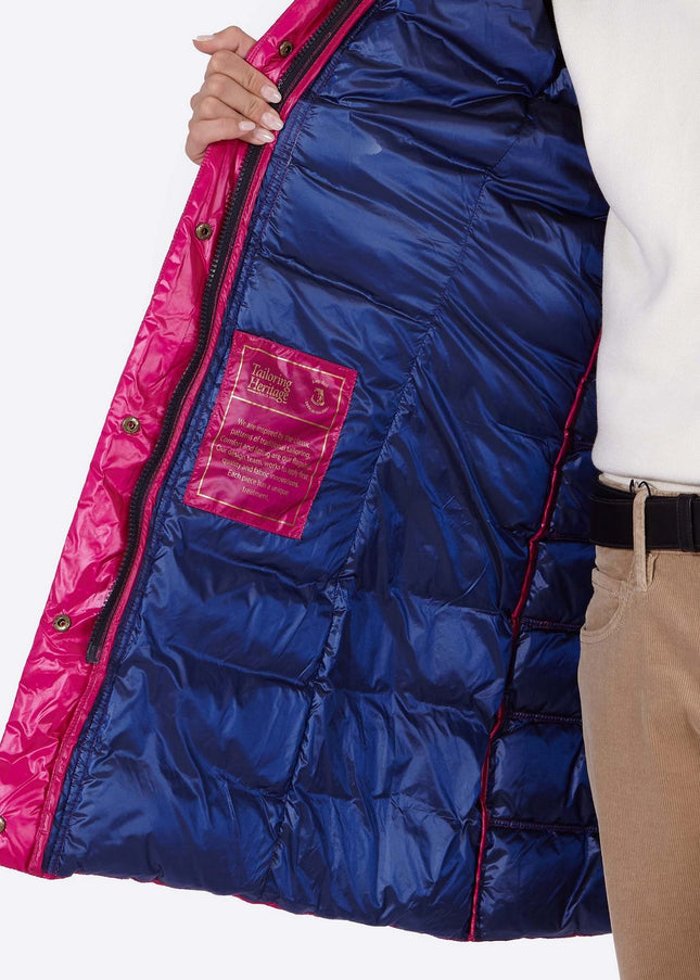 Women's down jacket ZOE Cardinal Pink