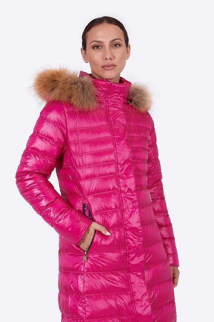 Women's down jacket ZOE Cardinal Pink