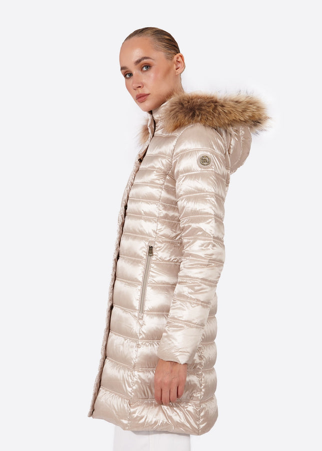 Women's down jacket ZOE Champagne