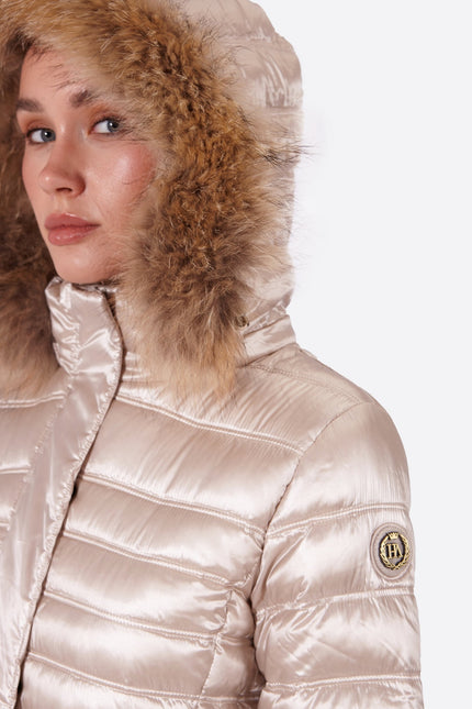 Women's down jacket ZOE Champagne