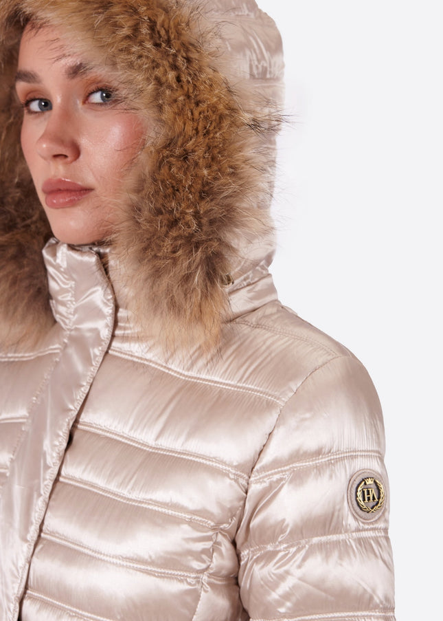 Women's down jacket ZOE Champagne