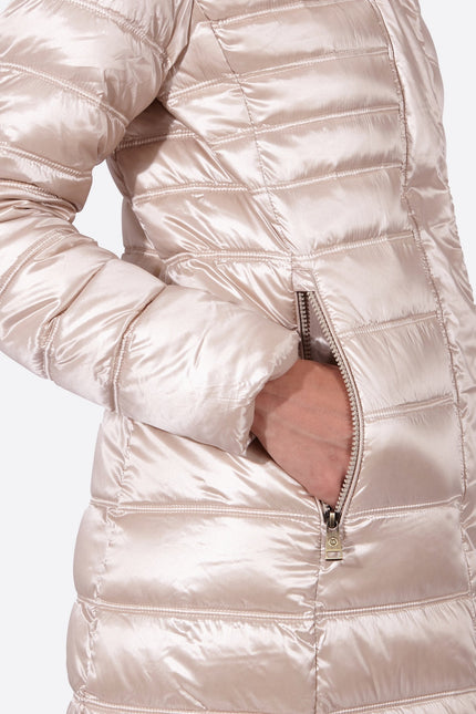 Women's down jacket ZOE Champagne