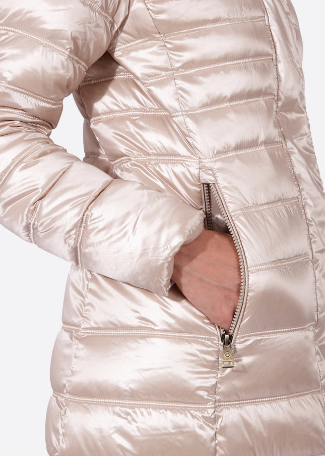 Women's down jacket ZOE Champagne