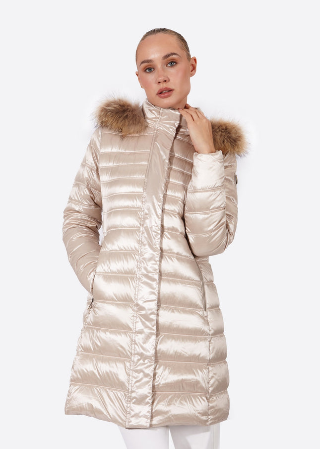 Women's down jacket ZOE Champagne