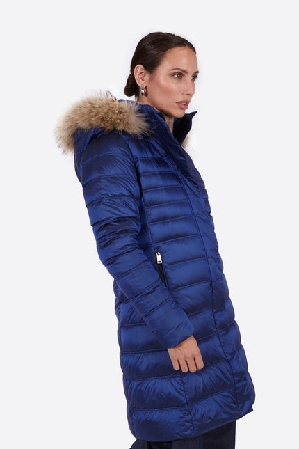 Women's down jacket ZOE Cobalto