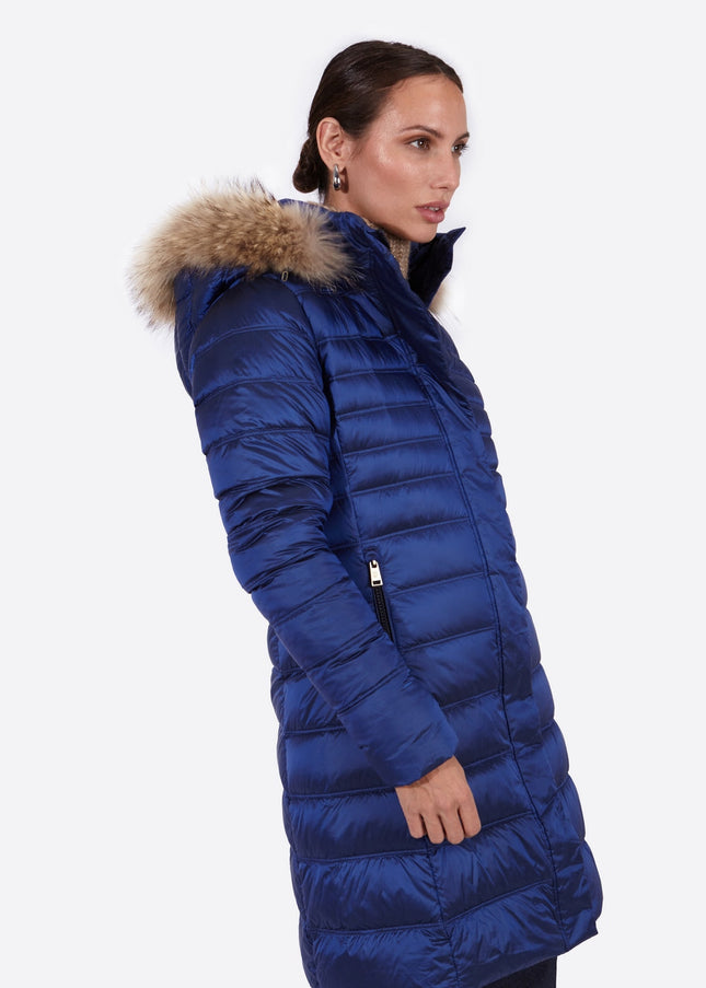 Women's down jacket ZOE Cobalto