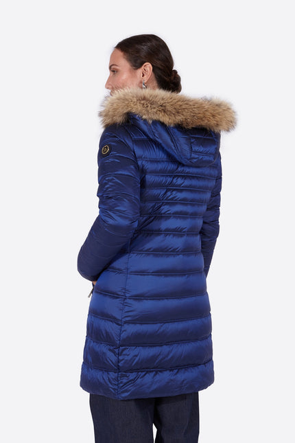 Women's down jacket ZOE Cobalto