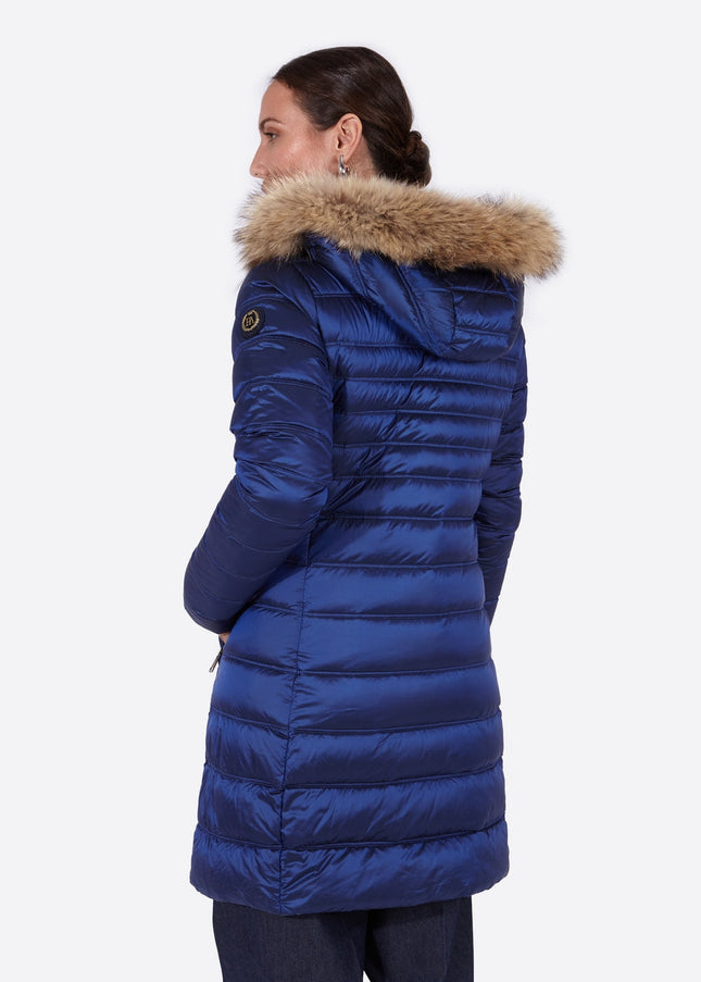 Women's down jacket ZOE Cobalto