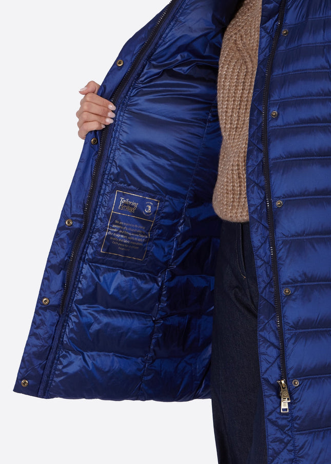 Women's down jacket ZOE Cobalto