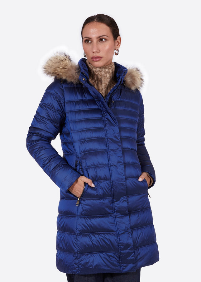 Women's down jacket ZOE Cobalto