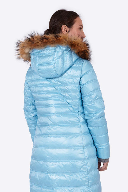 Women's down jacket ZOE Crystal Blue