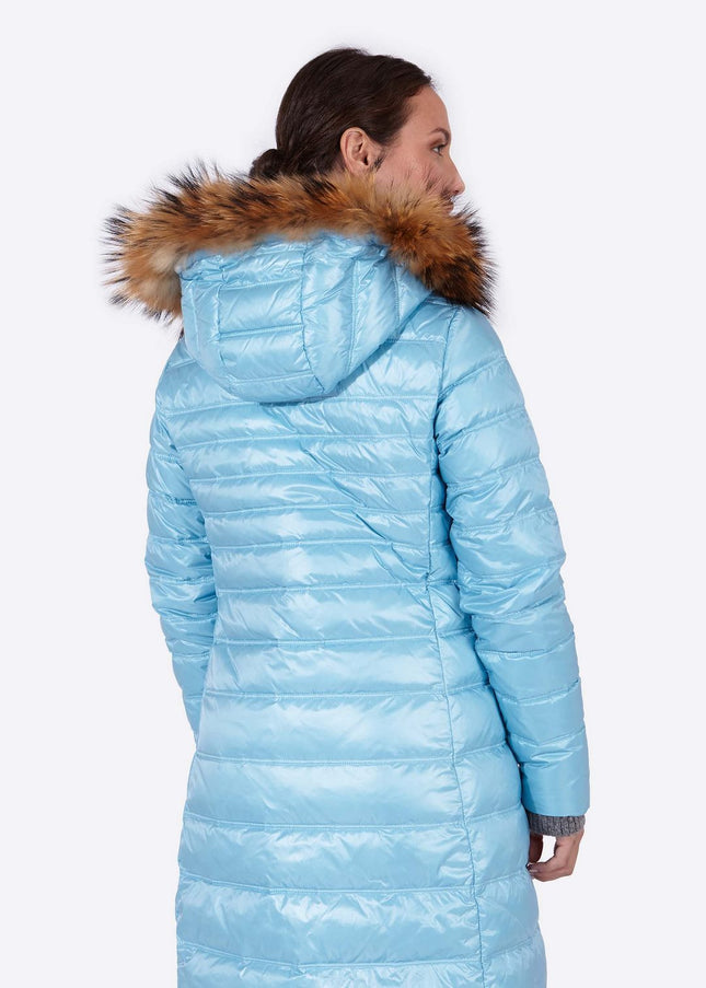 Women's down jacket ZOE Crystal Blue