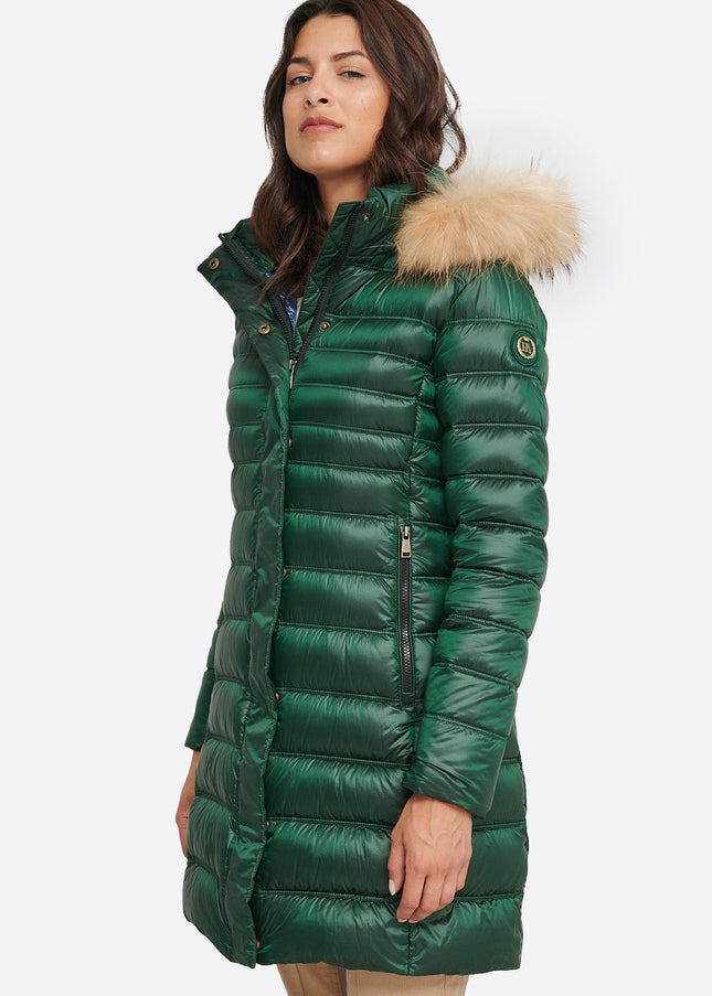 Women's down jacket ZOE Green Forest