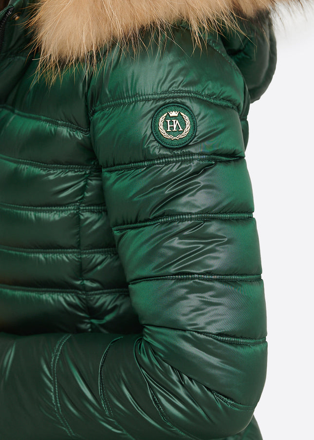 Women's down jacket ZOE Green Forest