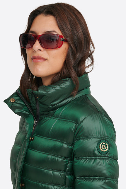 Women's down jacket ZOE Green Forest