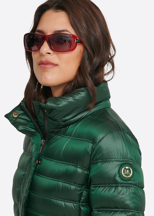 Women's down jacket ZOE Green Forest