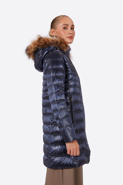 Women's down jacket ZOE Klein Blue