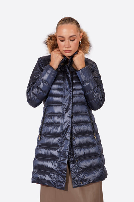 Women's down jacket ZOE Klein Blue