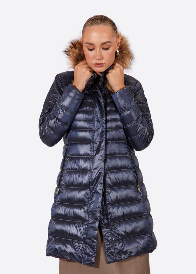 Women's down jacket ZOE Klein Blue