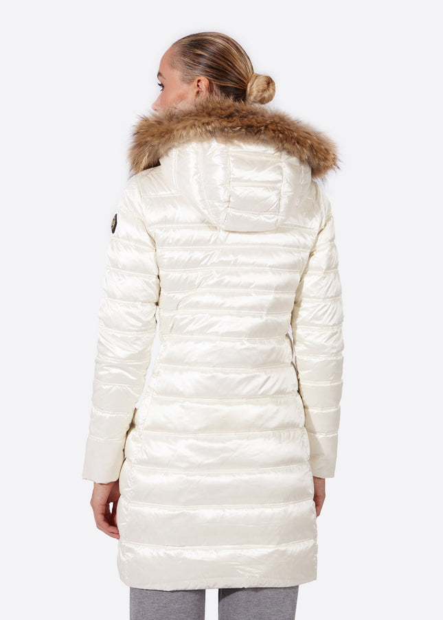 Women's down jacket ZOE Nacre