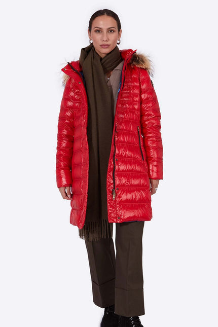 Women's down jacket ZOE Red