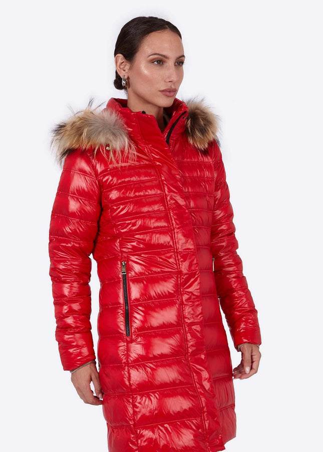 Women's down jacket ZOE Red