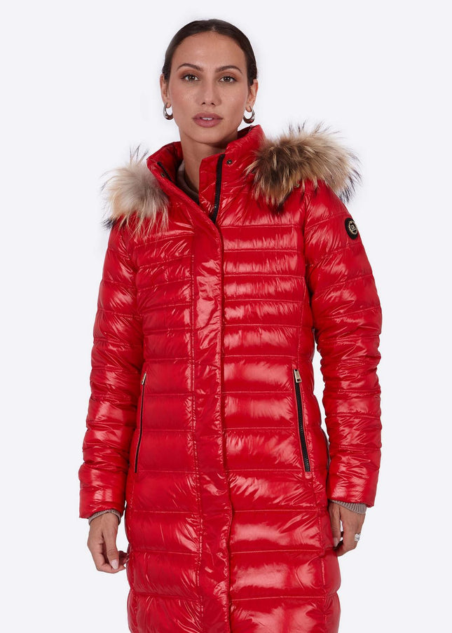 Women's down jacket ZOE Red