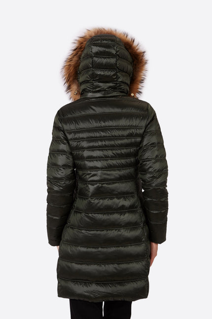 Women's down jacket ZOE Royal Green