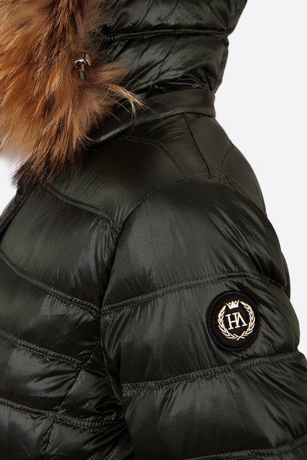 Women's down jacket ZOE Royal Green