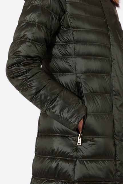 Women's down jacket ZOE Royal Green