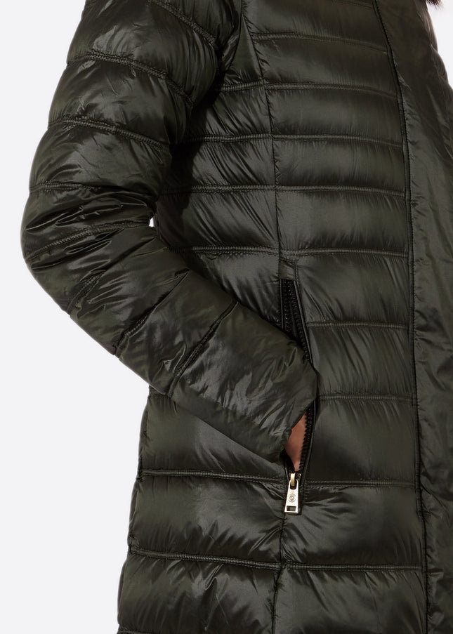 Women's down jacket ZOE Royal Green