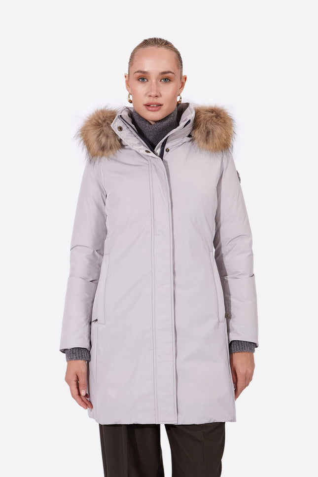 Women's parka SNOWFALL Gris Perla