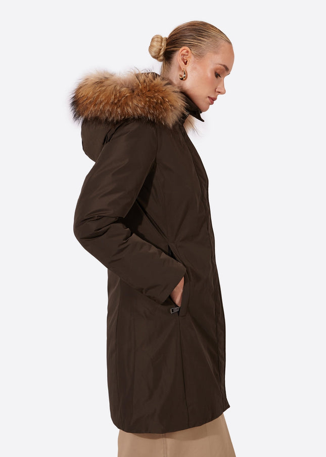 Women's parka SNOWFALL Khaki