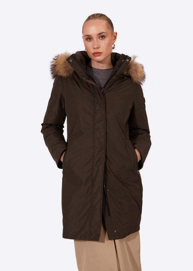 Women's parka SNOWFALL Khaki