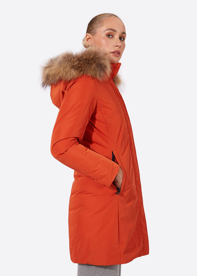 Women's parka SNOWFALL NARANJA