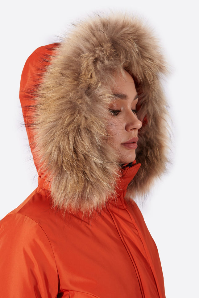 Women's parka SNOWFALL NARANJA