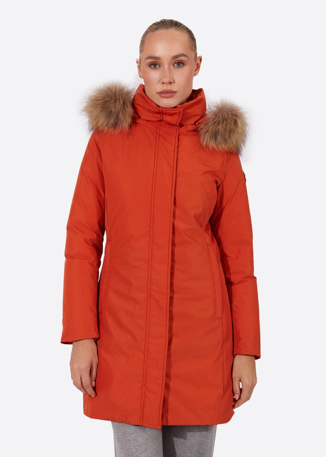 Women's parka SNOWFALL NARANJA