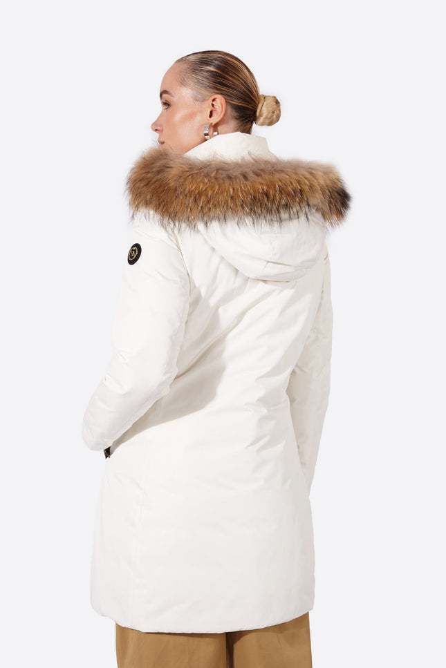 Women's parka SNOWFALL Nacre