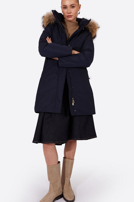 Women's parka SNOWFALL Navy-1