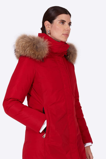 Women's parka SNOWFALL Rojo