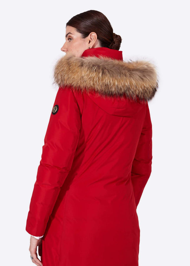 Women's parka SNOWFALL Rojo