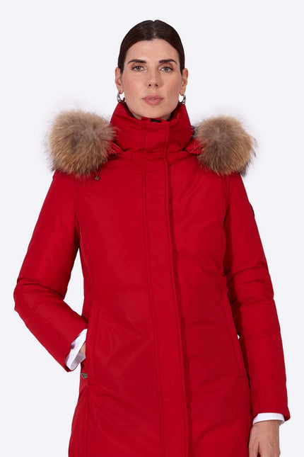 Women's parka SNOWFALL Rojo