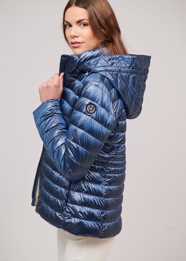 Women's short down jacket HALLEY Azul